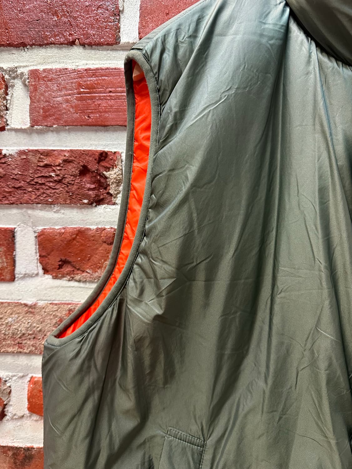 (XL)빔즈 밀리터리 립스탑 퍼프 베스트 카키 상품이미지5