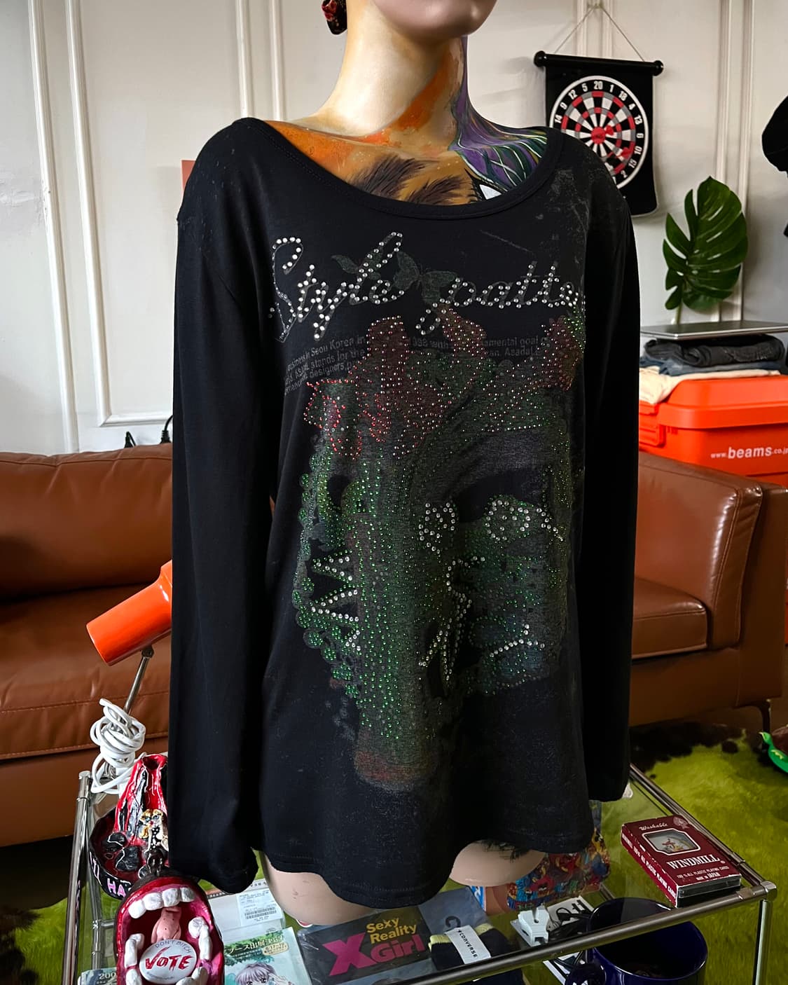 80-90s Rose on the field's Long-Sleeve 상품이미지2