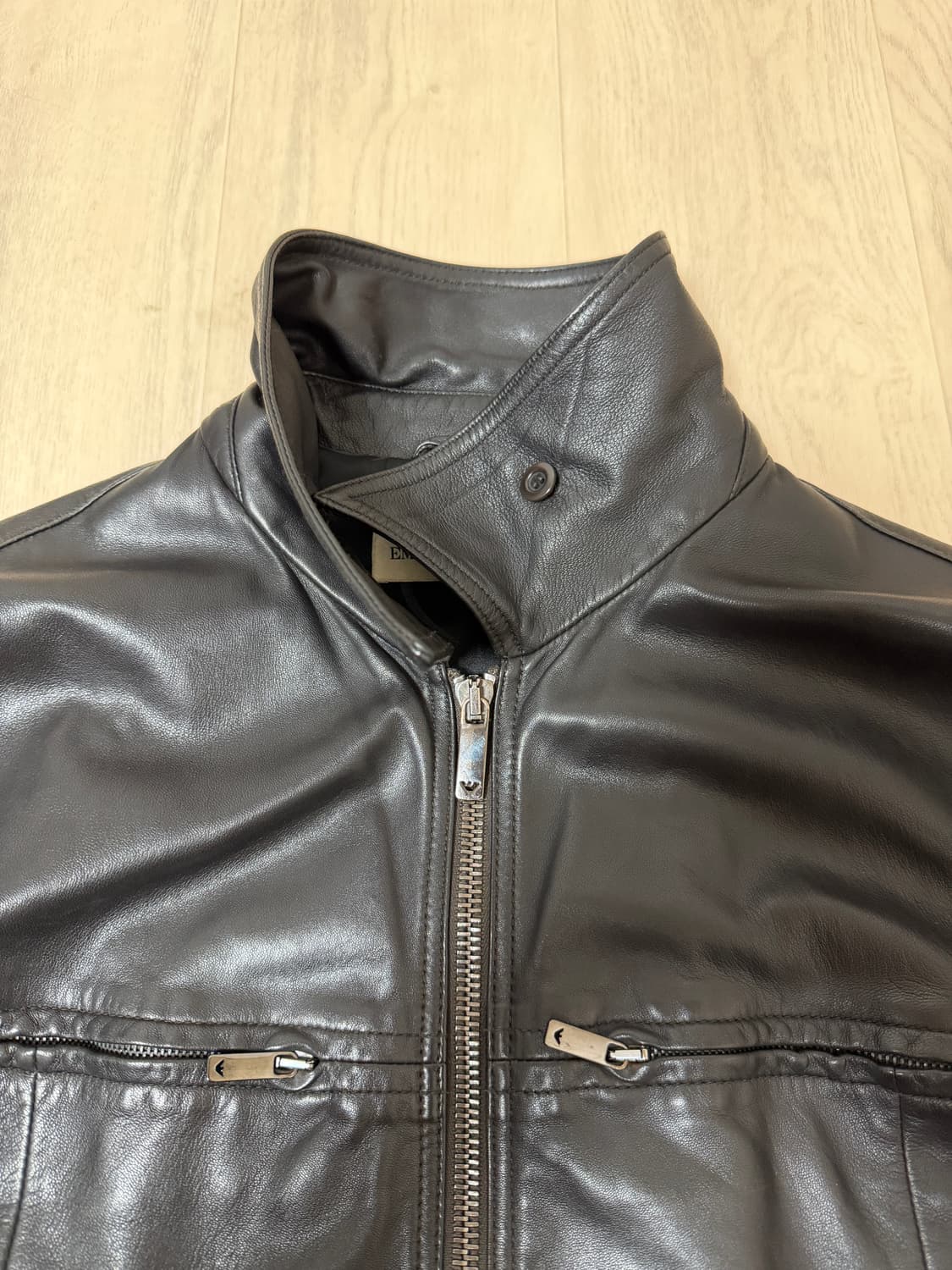 Emporio Armani Lambskin Leather Jacket 상품이미지6