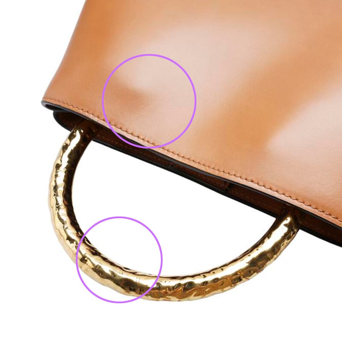 (중고) 마르니 오렌지 & 브라운 파니에 버킷 미듐 토트백 상품이미지5