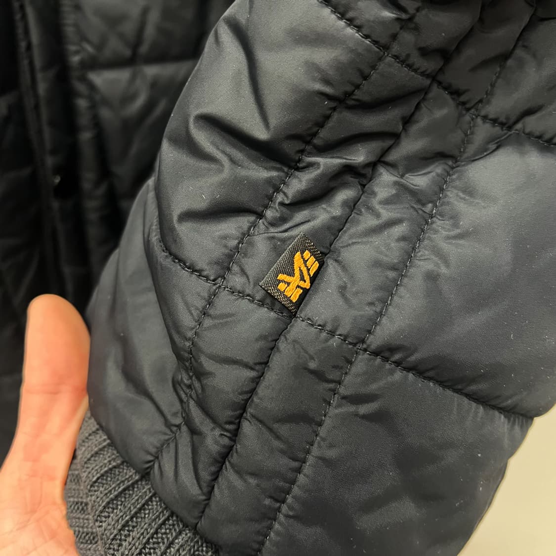 알파인더스트리 하이넥 풀 집업 퀼팅 자켓 L 상품이미지4