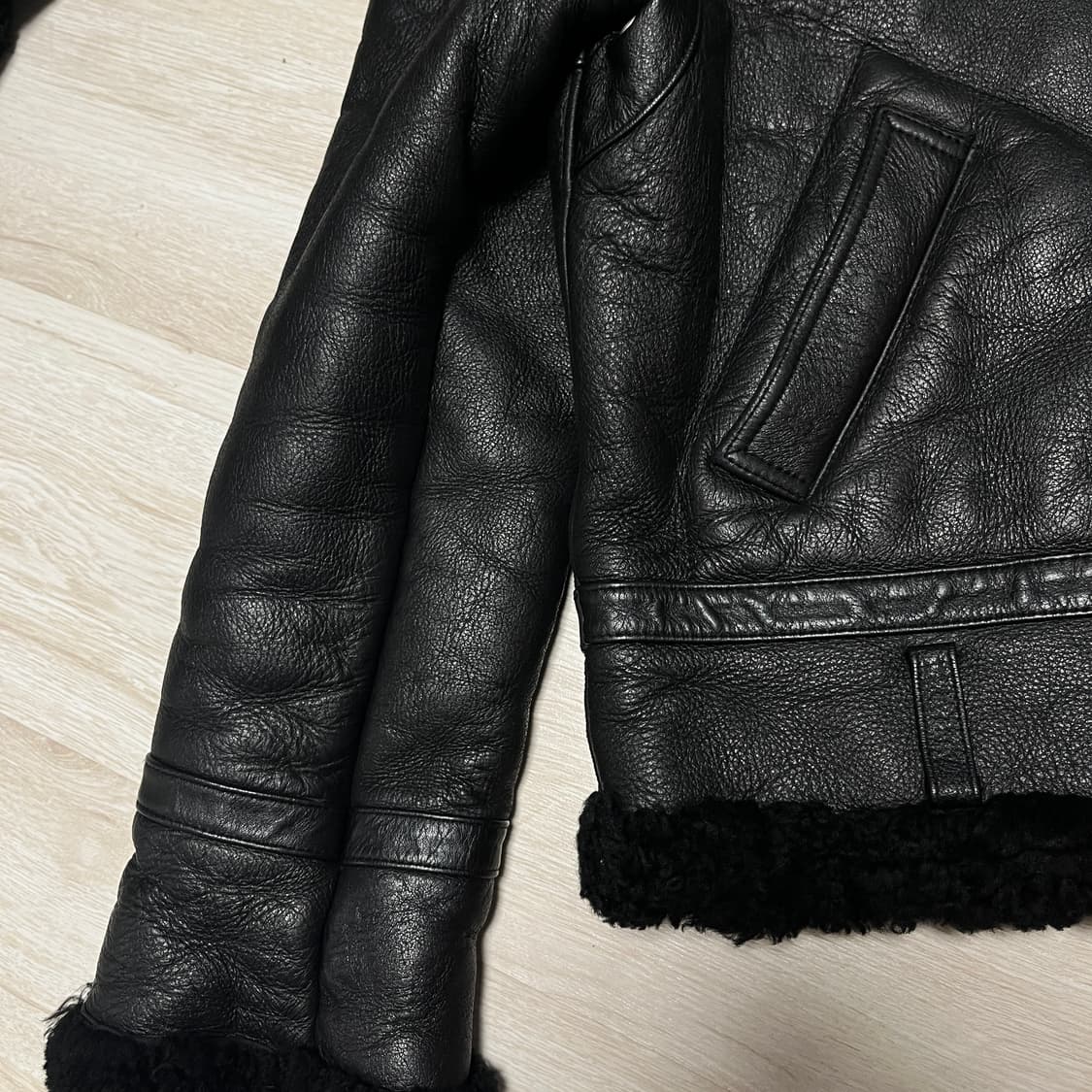 앤더슨벨 카잔 시어링 에비에이터 양가죽 자켓 L사이즈 상품이미지5