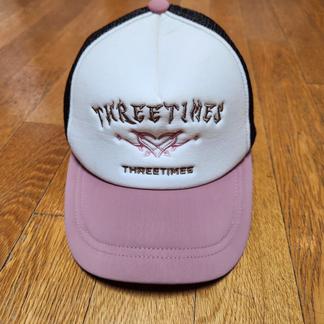 

🧢 [THREETIMES] 핑크팝 메쉬 트러커 캡 상품이미지2
