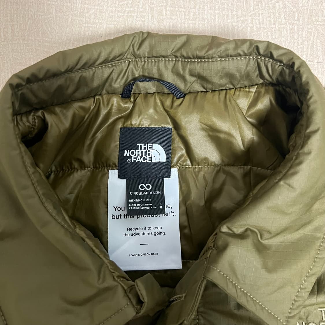 노스페이스 카키 깔깔이 105 상품이미지2