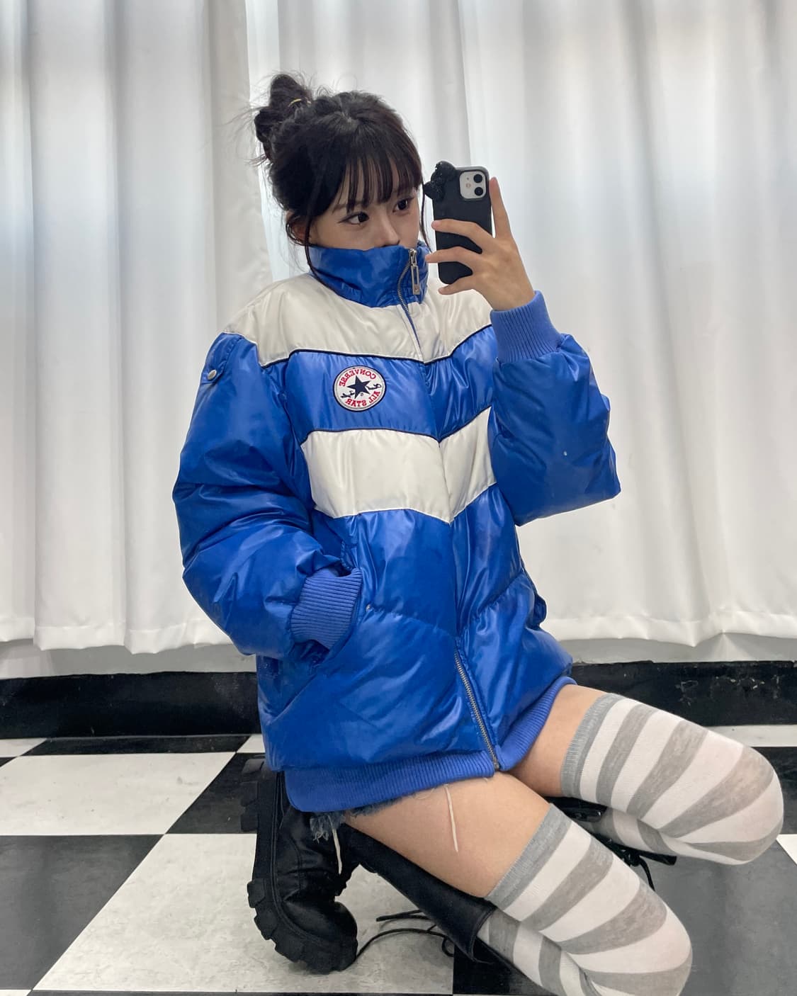 🎸Converse 글로시 블루 패딩🎸 상품이미지2