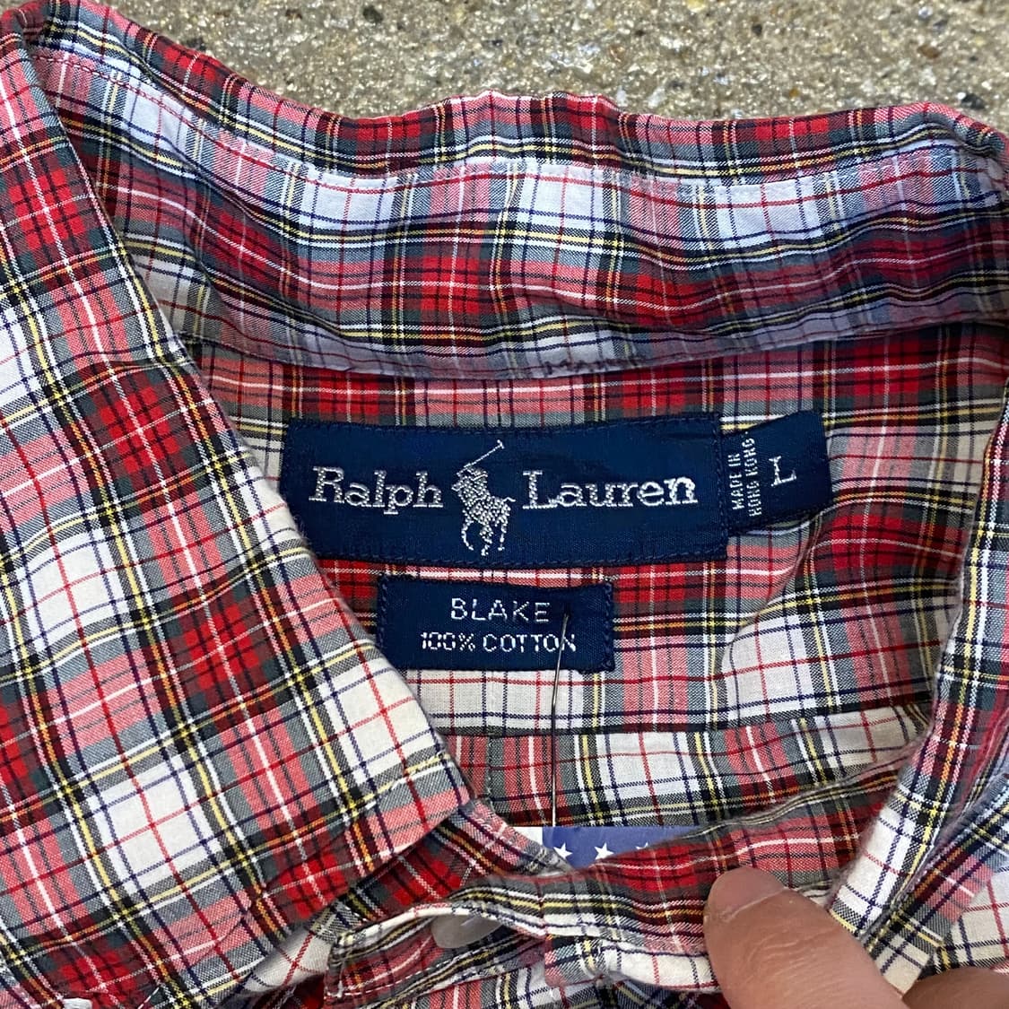 미국 빈티지 폴로랄프로렌 체크셔츠 반팔셔츠 상품이미지4