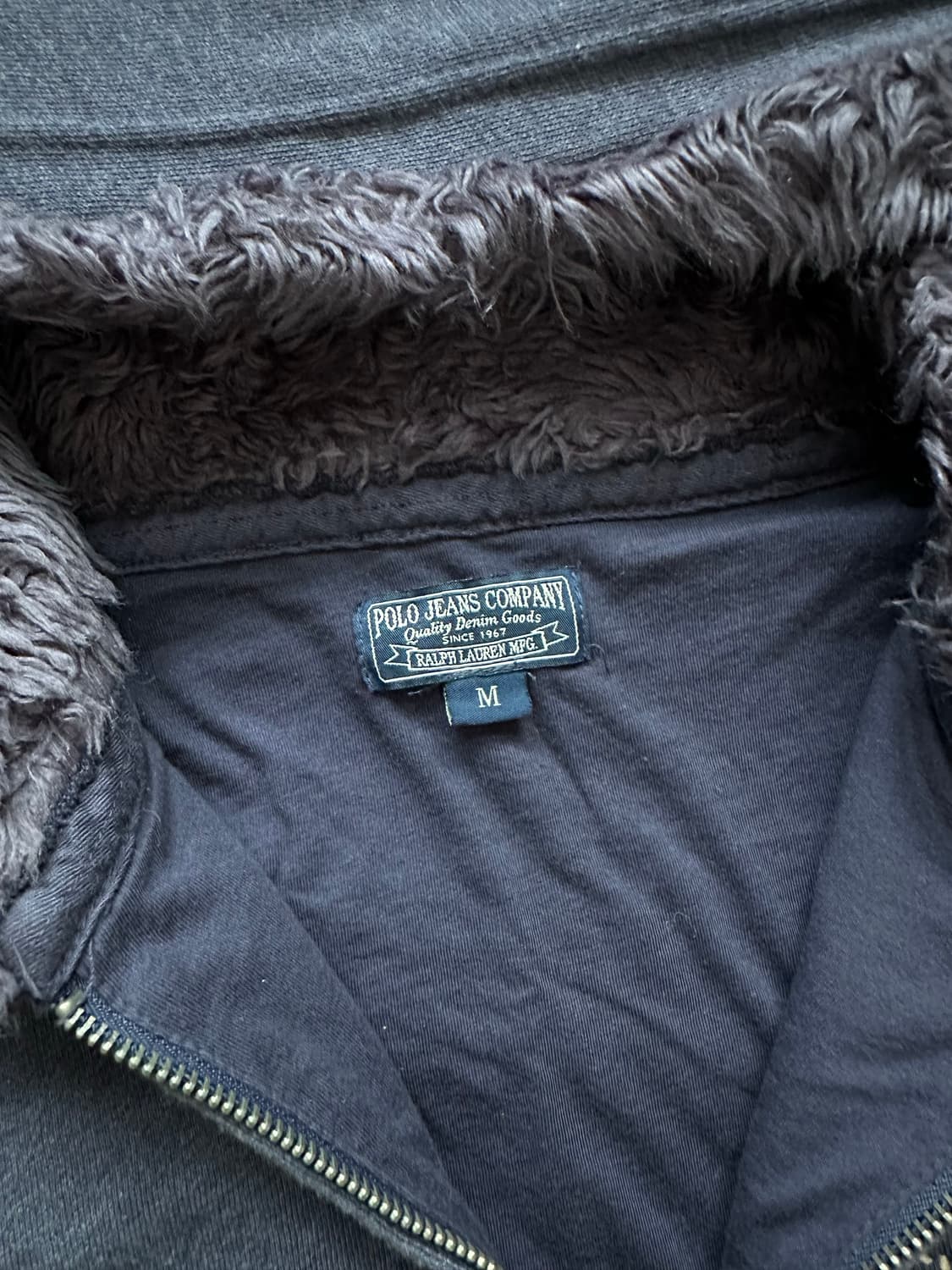 폴로 랄프로렌 진스 컴퍼니 성조기 울프죠 블루 후드집업 상품이미지6