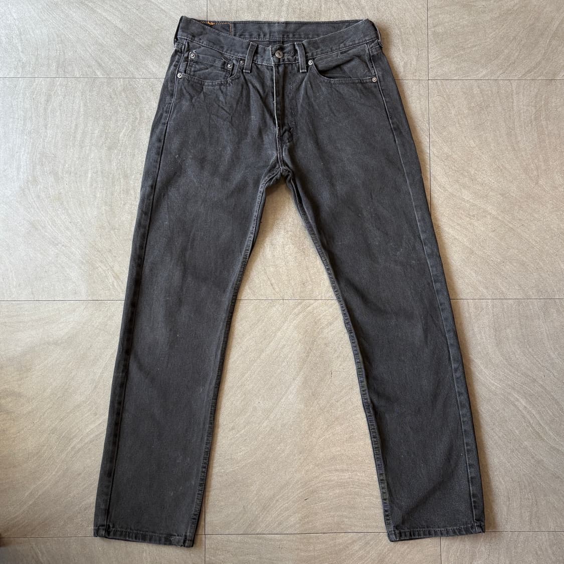 리바이스 정품 505 데님 블랙 팬츠 바지 상품이미지1