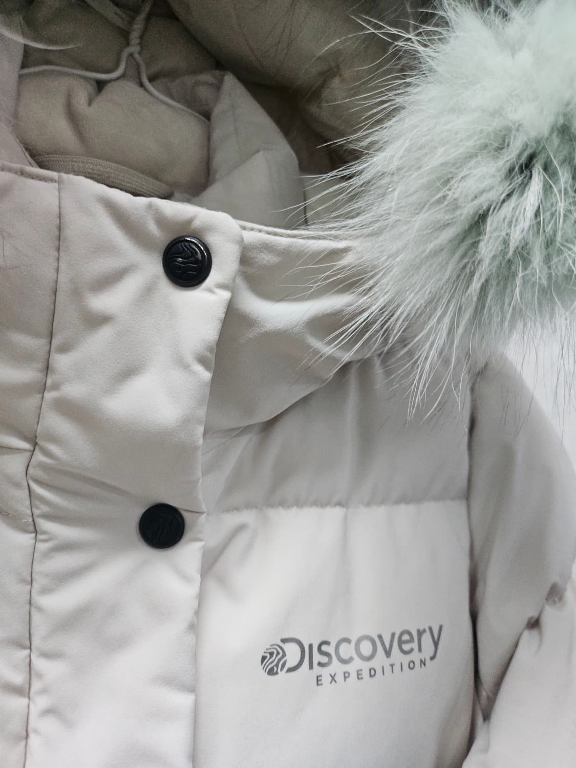 디스커버리 고쉬 민트퍼 후드  롱패딩  90 상품이미지3