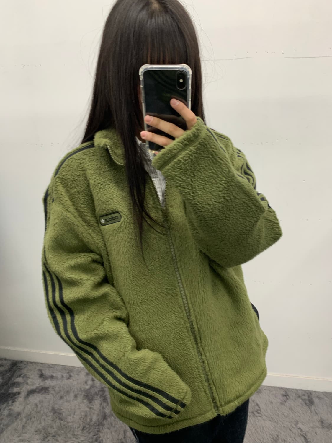 아디다스 카키 플리스 상품이미지2