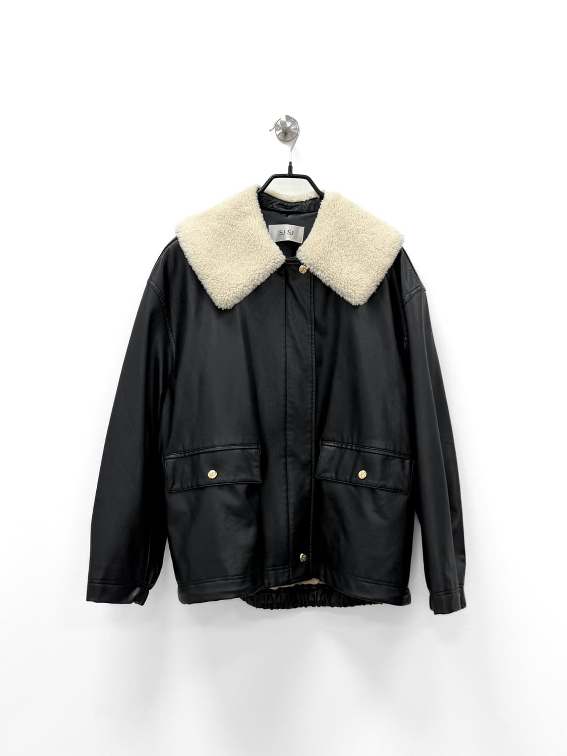 SJSJ 3M 틴슐레이트 에코 레더 시어링 자켓 상품이미지1