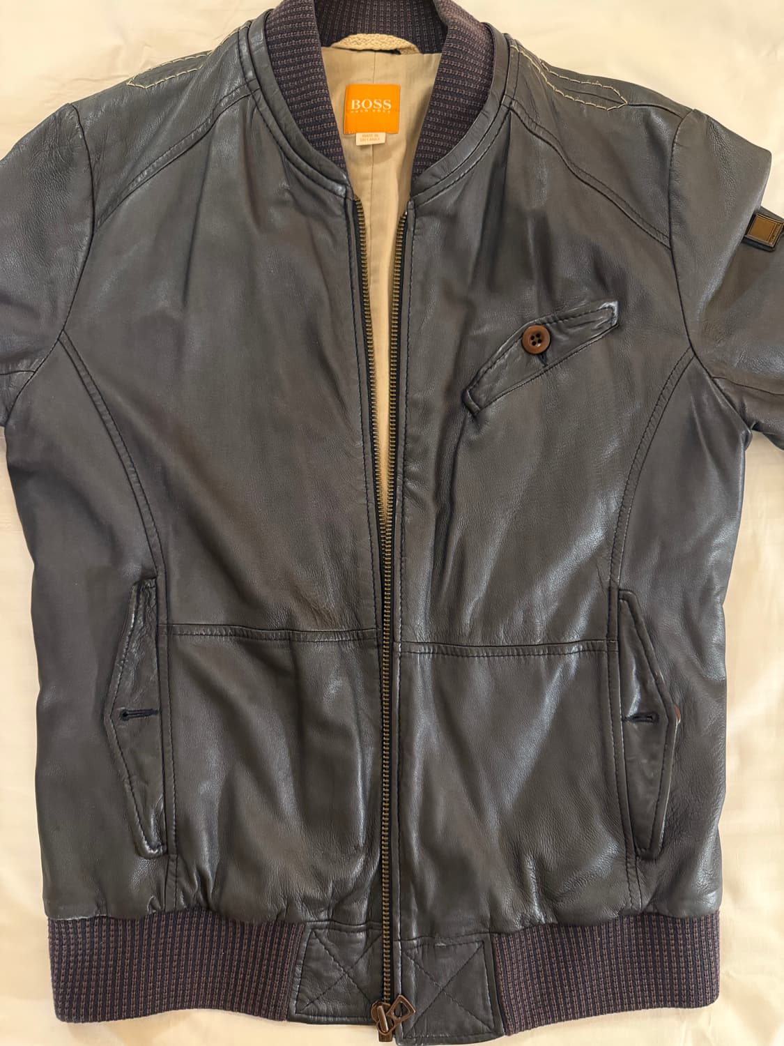 휴고보스 양가죽 자켓 상품이미지1