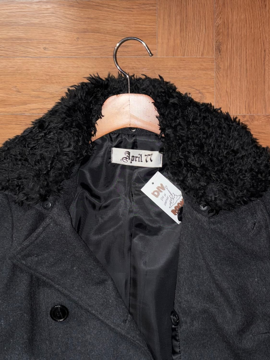 빈티지 퍼 카라 더블코트 상품이미지9