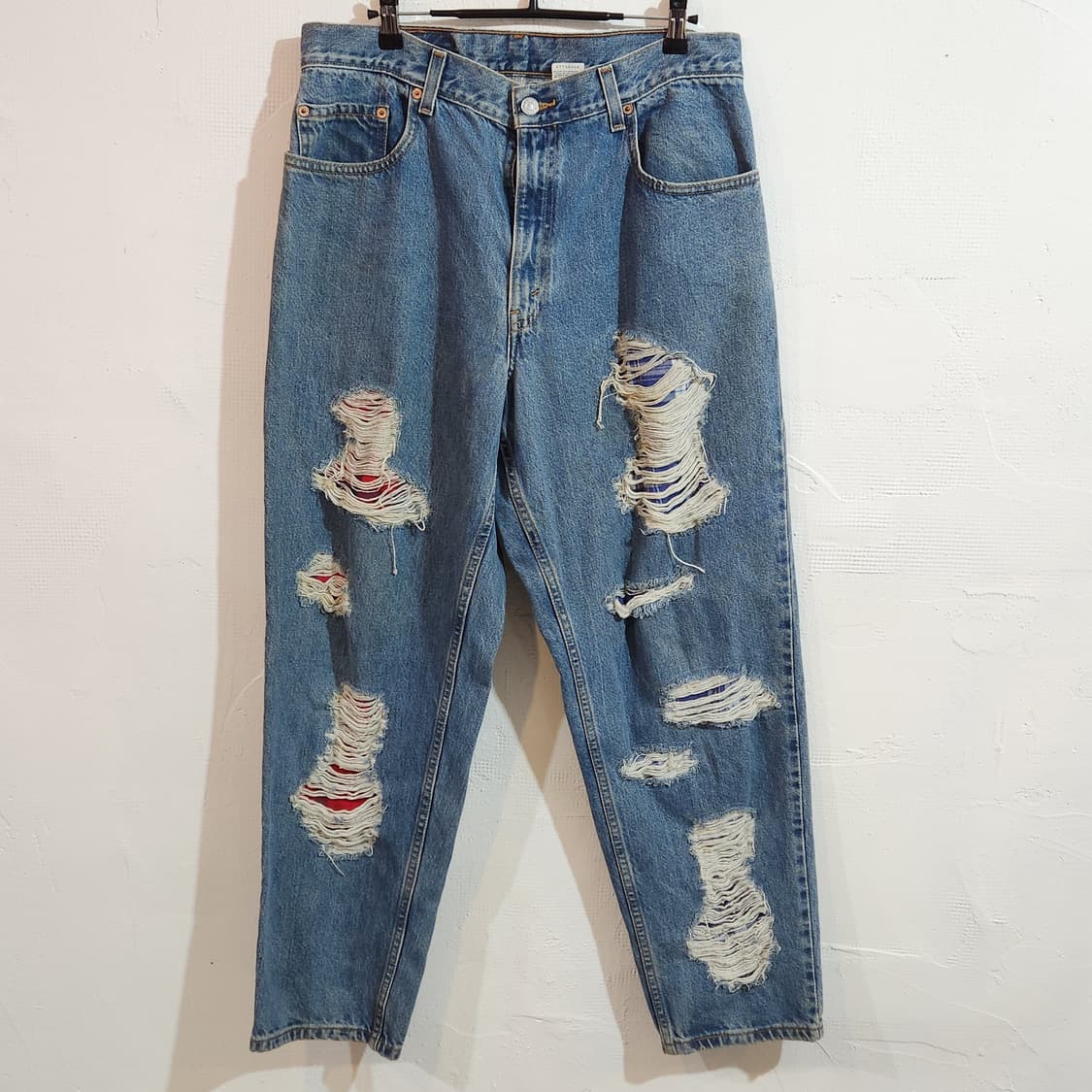 리바이스 560 디스트로이드 체크 데님 팬츠  상품이미지1