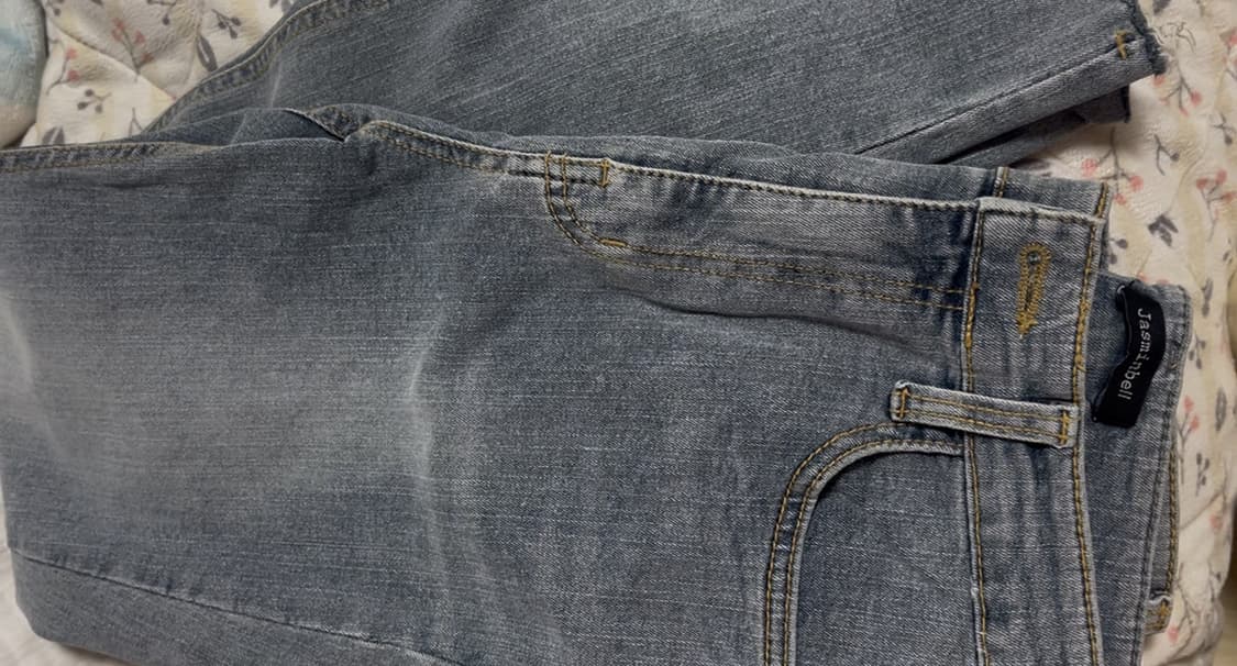 미사용 | 연청 + 그레이시 살짝 섞인 바지 | 최저가 상품이미지2