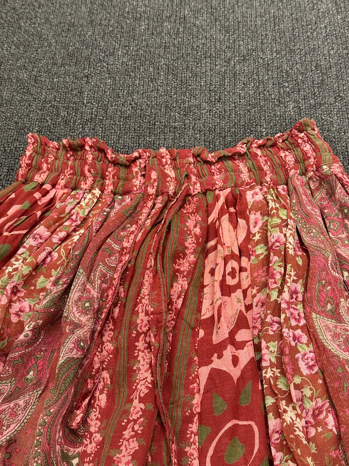 OS)Japanese vintage 패턴 밴딩 롱스커트 상품이미지2