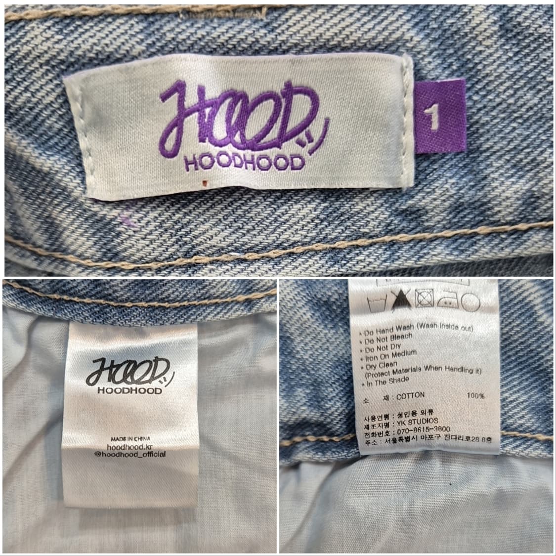 HOODHOOD 버뮤다 데님 팬츠 여성 상품이미지8