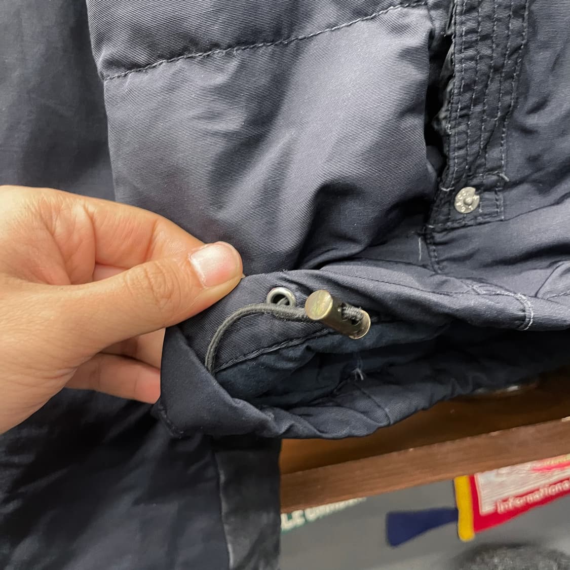 리바이스 501 덕 다운 레더 패치 푸퍼 패딩 자켓 N61 상품이미지4