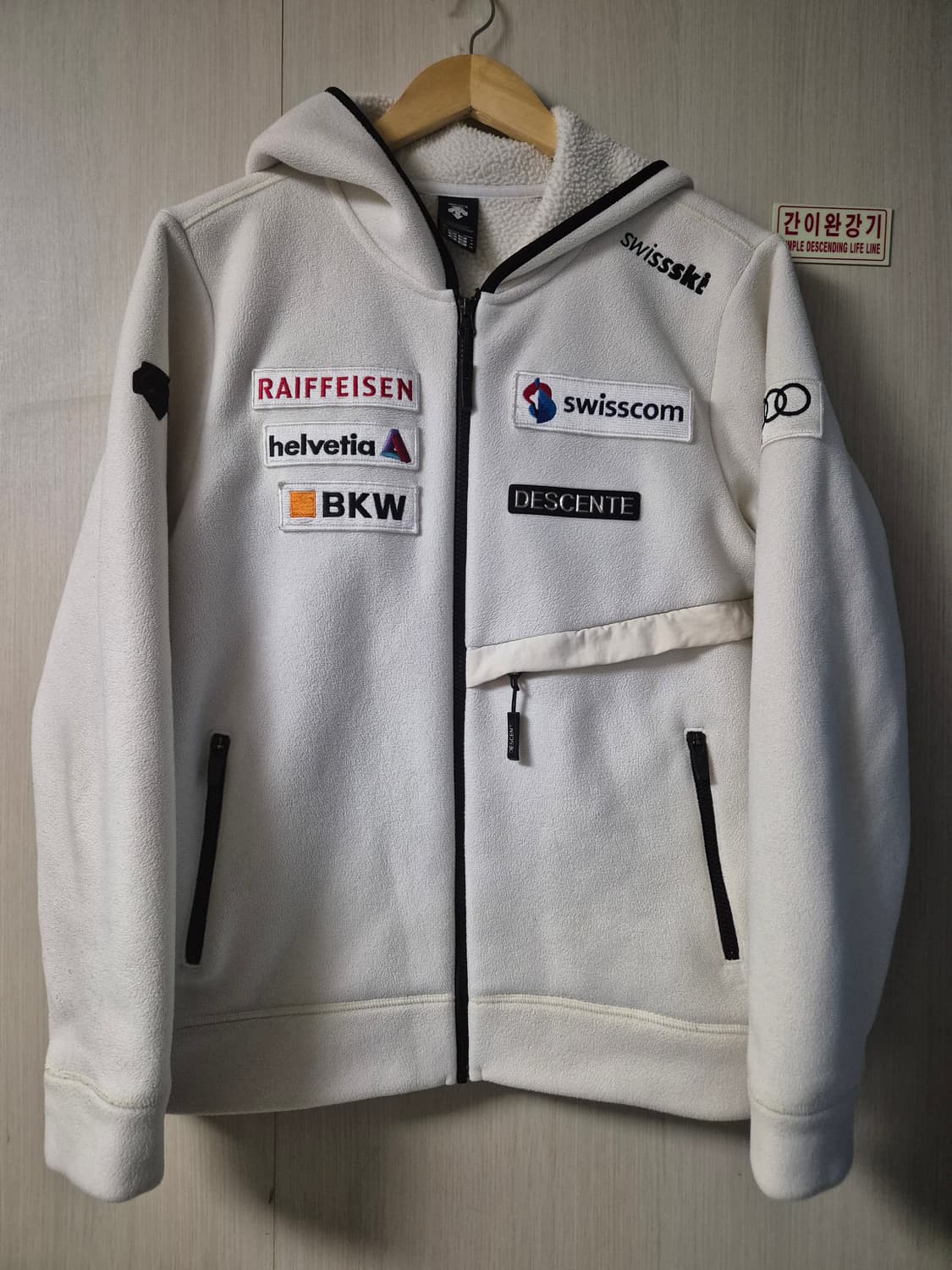 빈티지 데상트 아우디 폴라폴리스 후드집업 L 상품이미지1