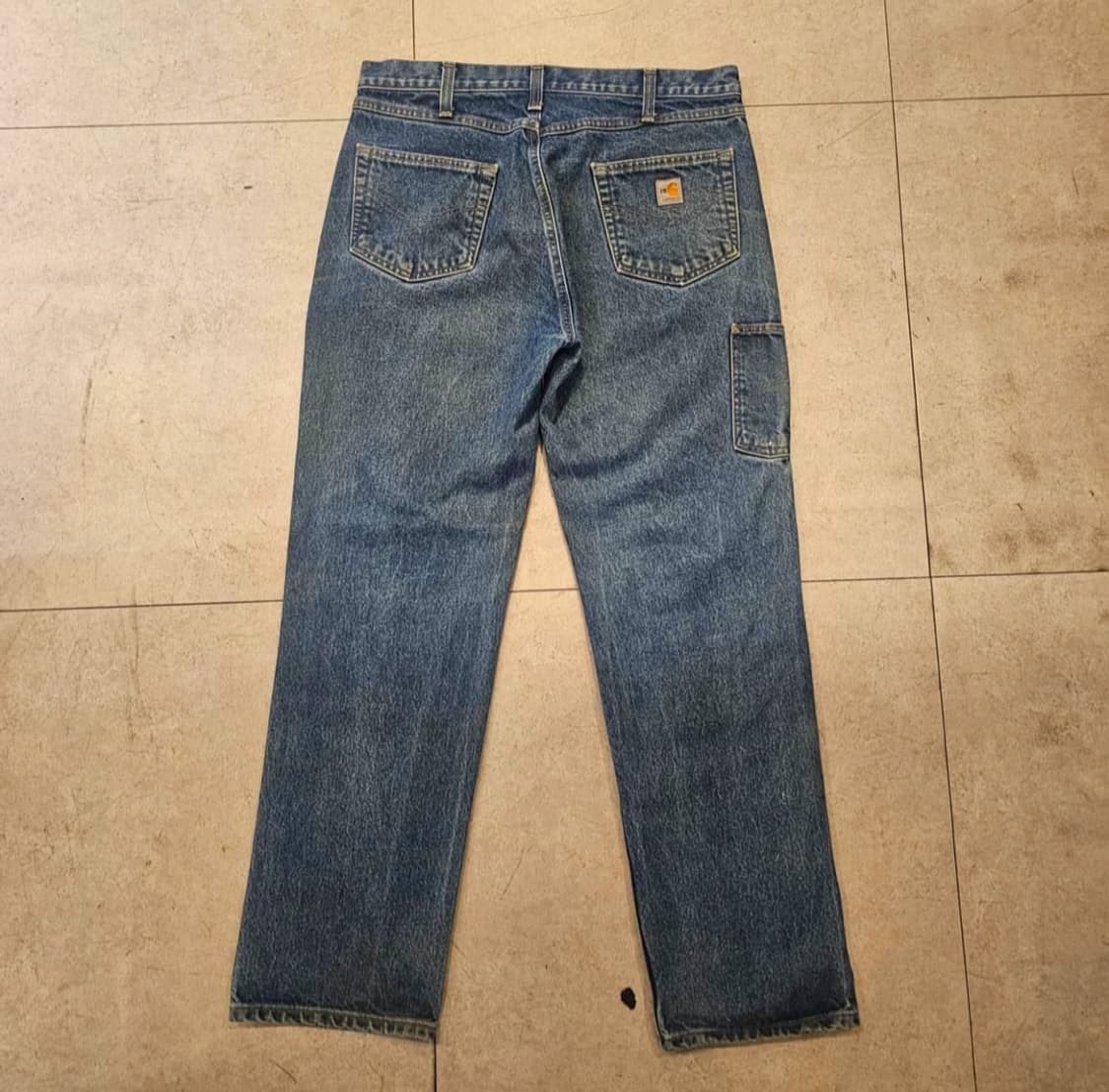 칼하트 FR 더블니 데님팬츠 36x34 상품이미지4