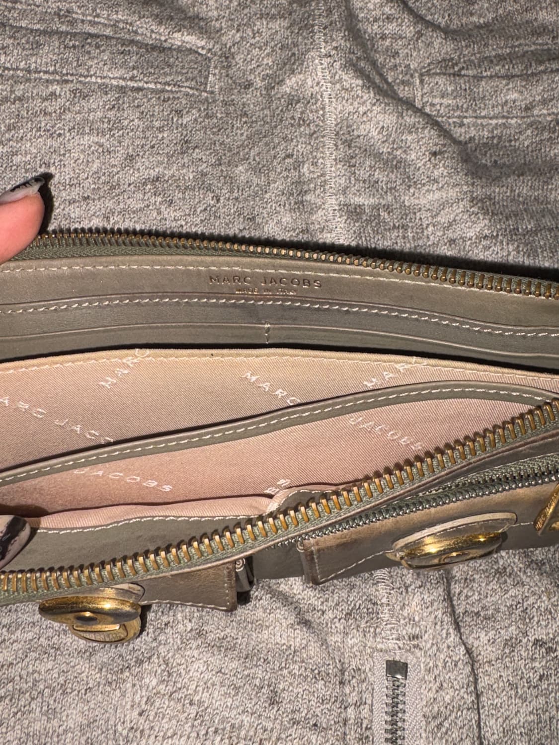 00s 마크제이콥스 y2k 클러치 투포켓 가죽 장지갑 상품이미지5