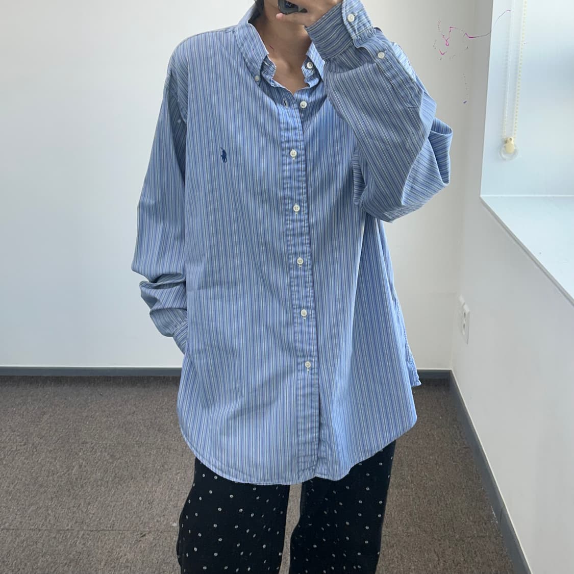 Polo 폴로 블루포니 스트라이프 스카이블루 셔츠 상품이미지1