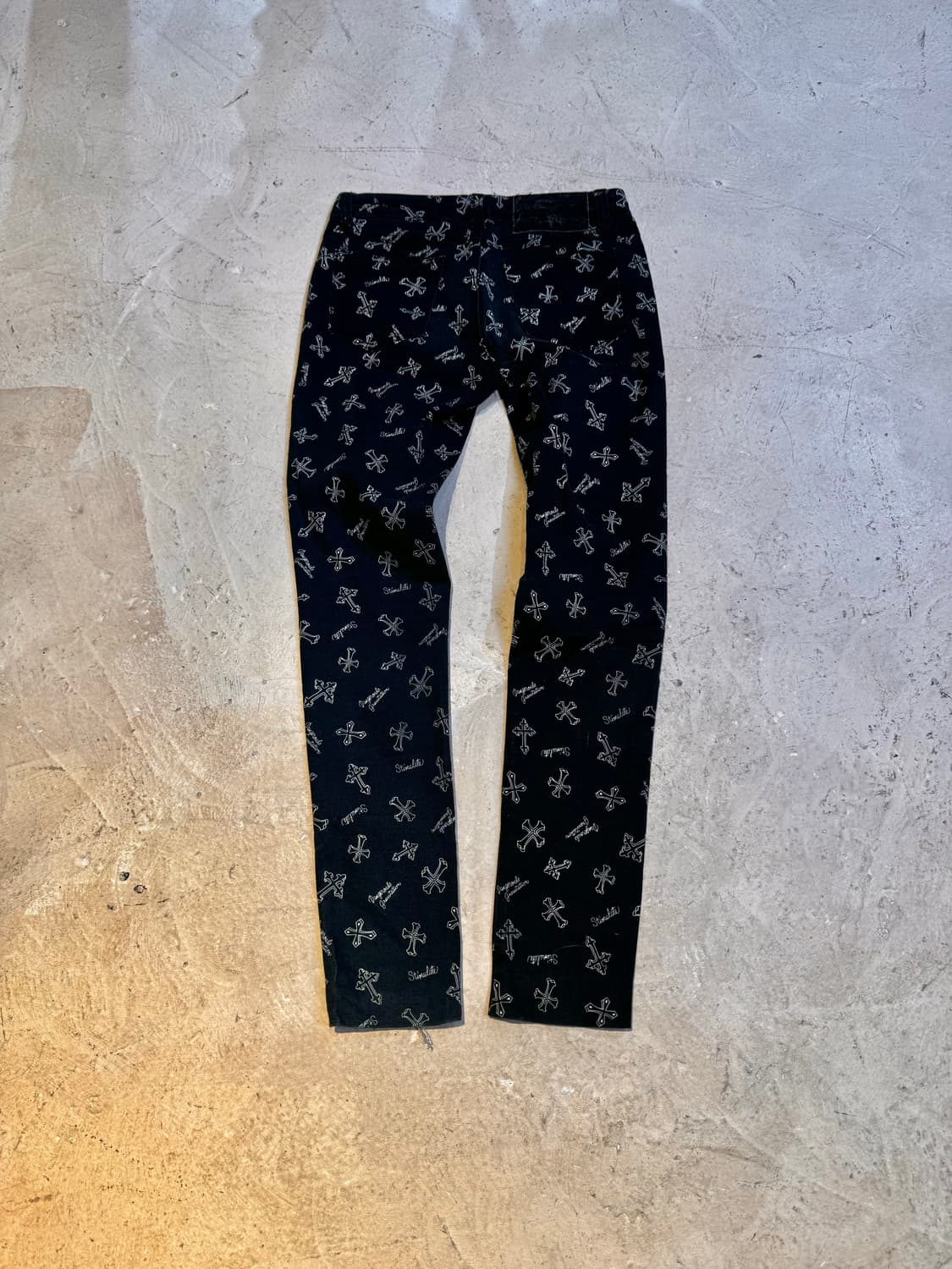 크로스 패턴 스키니진 상품이미지7