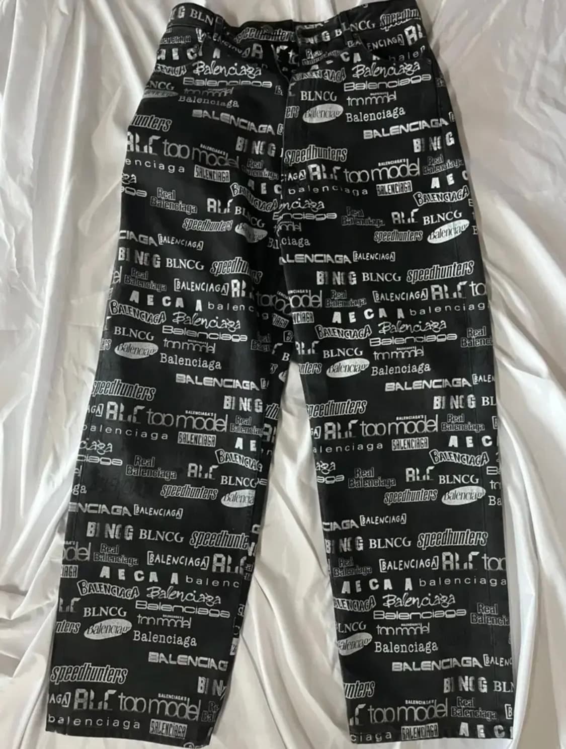 발렌시아가 tv로고 데님팬츠 s 상품이미지1