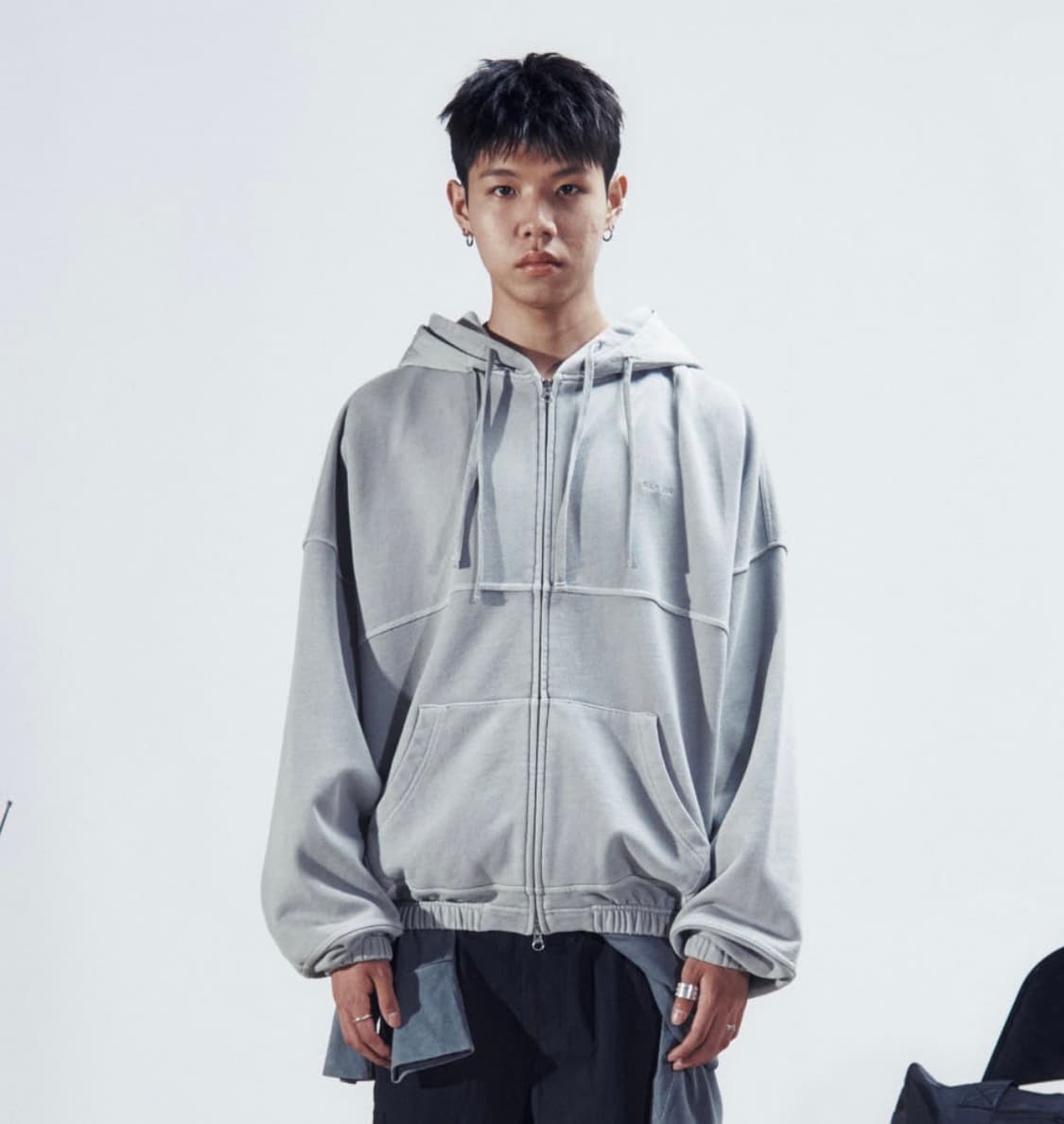 DEV:7 GARMENT DYE DOUBLE HOODIE ZIP UP 상품이미지1