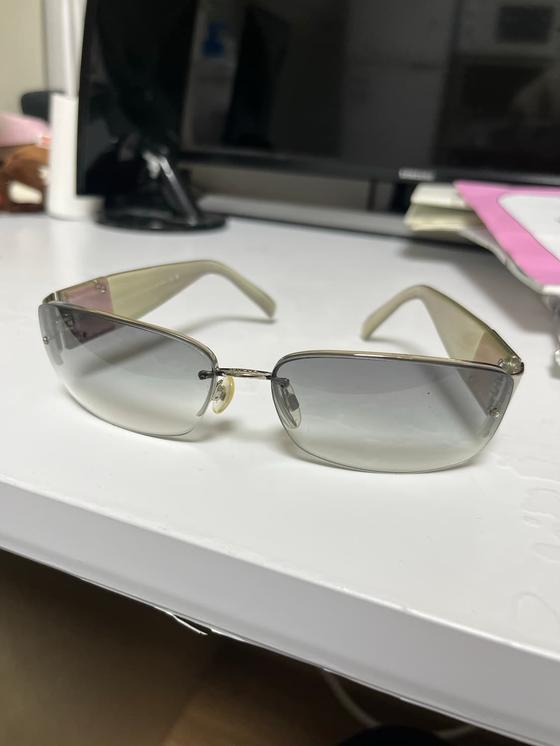 샤넬 빈티지 큐빅 선글라스 상품이미지1