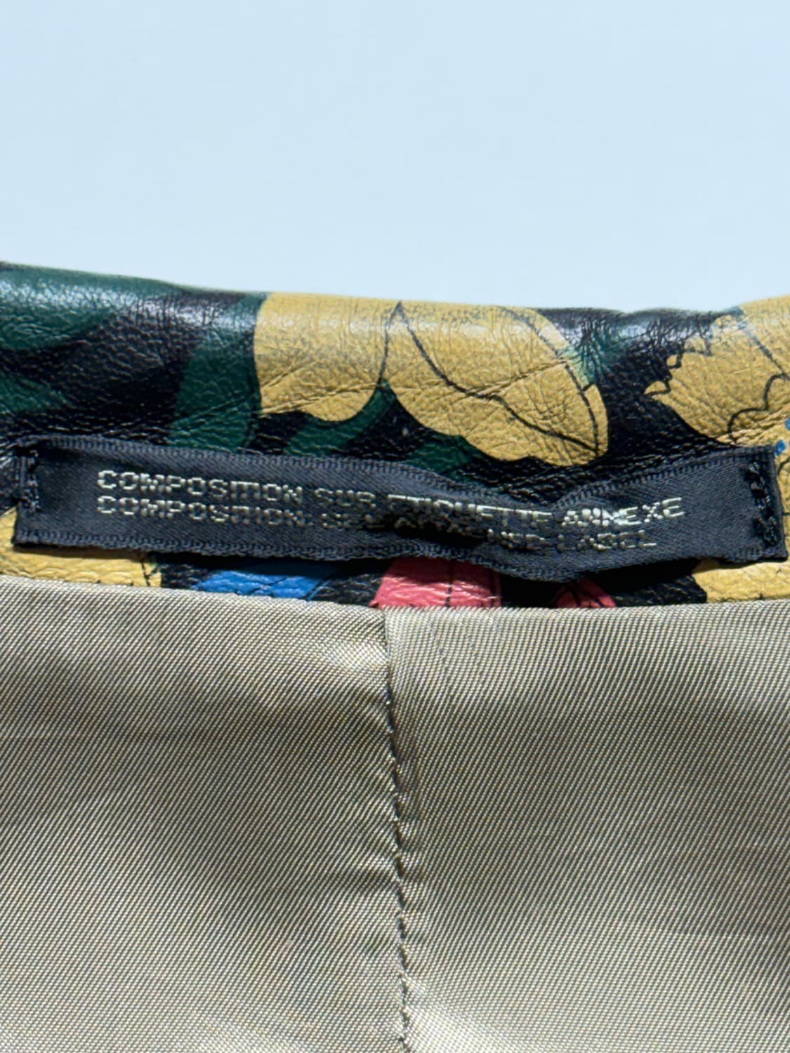 와이즈 요지 야마모토 플라워 레더 자켓 상품이미지6