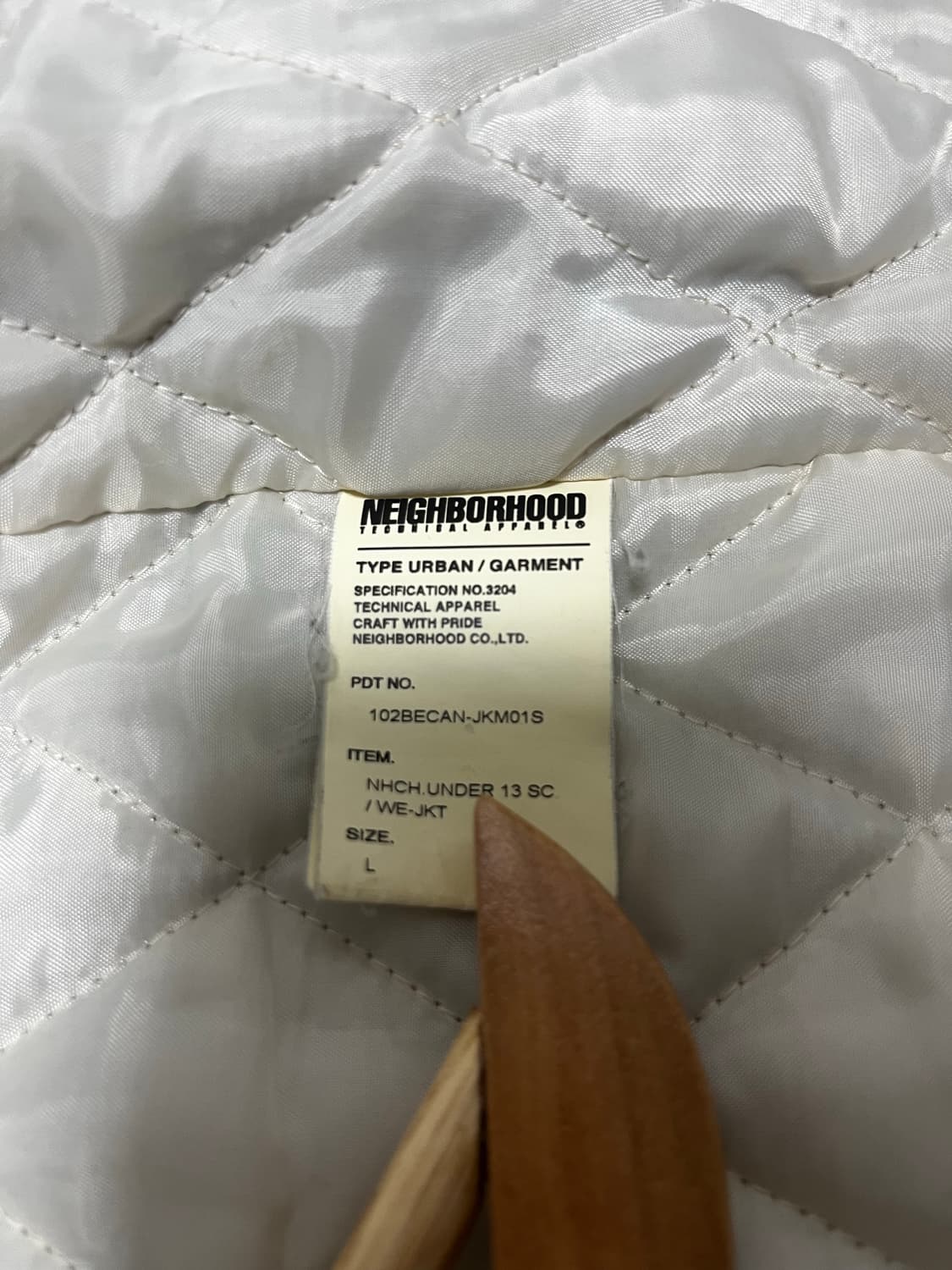 네이버후드 x 챌린저 wool varsity jacket L size 상품이미지7