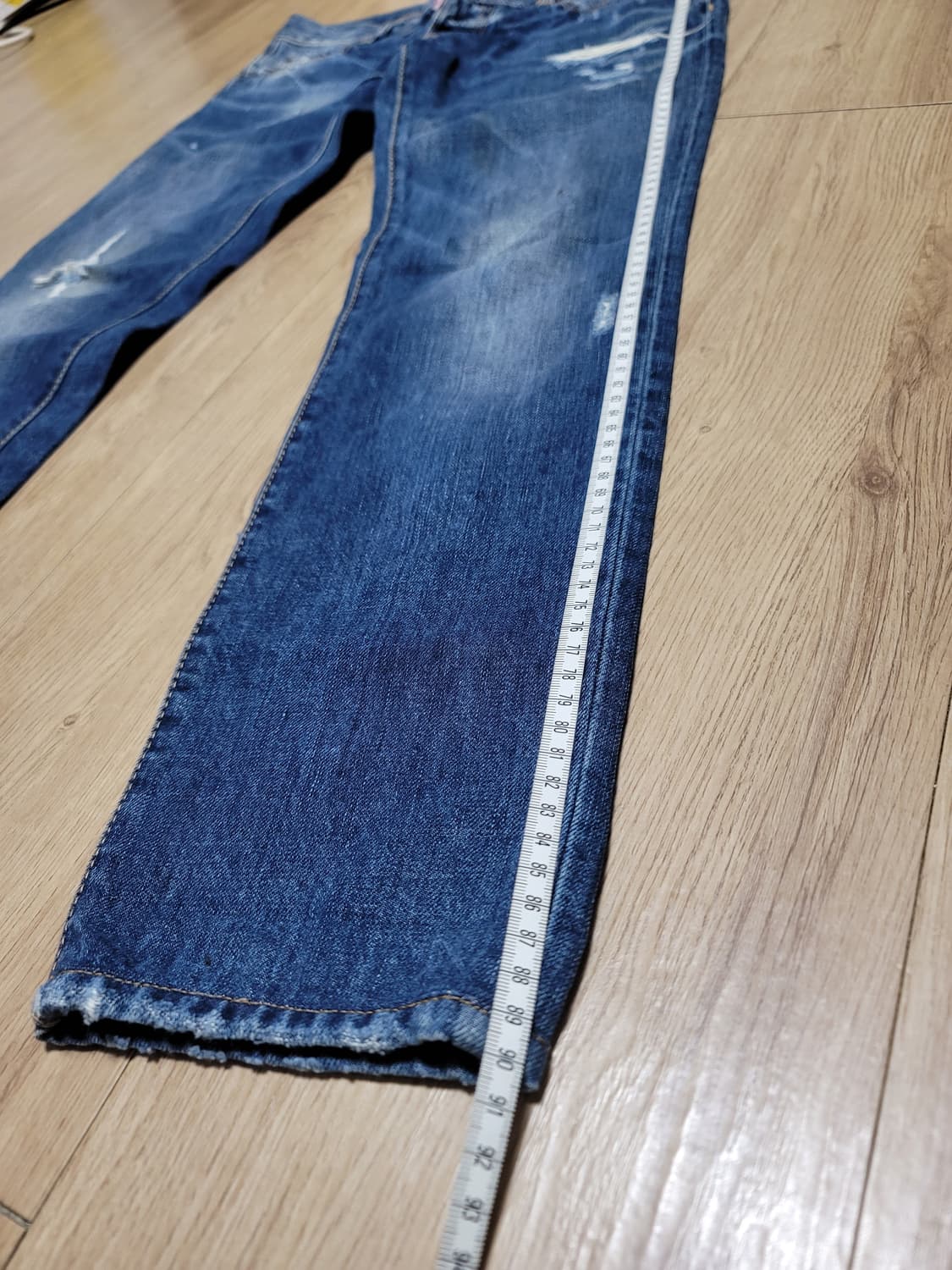 디스퀘어드2 여성 슬림 워싱 데님  S75LA0392 EU40 상품이미지6