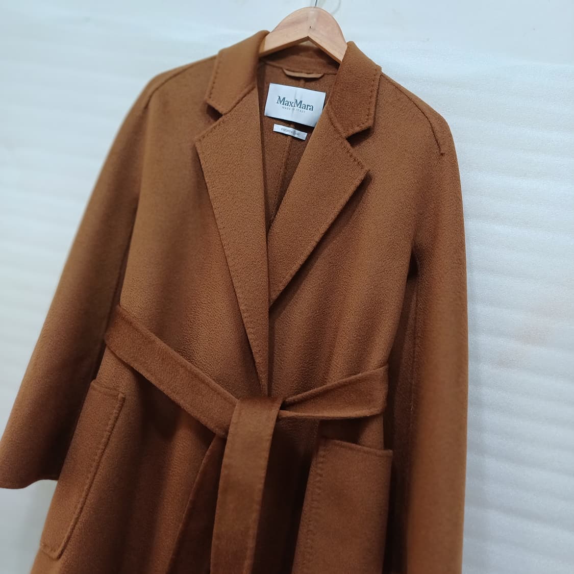 정품 막스마라 순 캐시미어 벨트 롱 코트 여성 M L 훌륭 사랑봉봉 상품이미지7