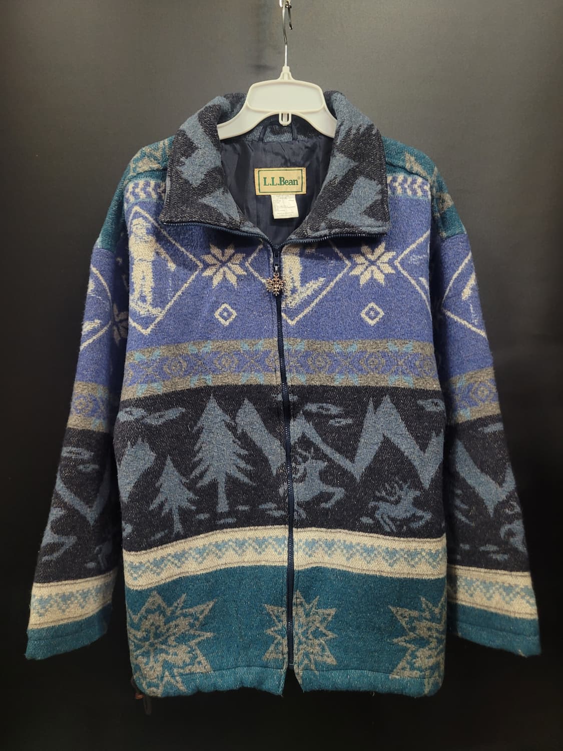 L.L.BEAN 엘엘빈 90s 노르딕 아카이브 블랭킷 울 자켓 상품이미지6