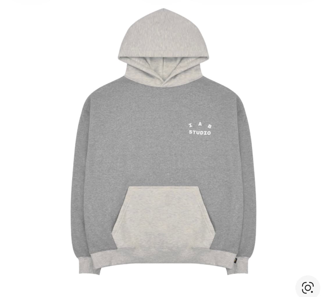 IAB Studio 듀얼 그레이 후드티 S /새상품 상품이미지1