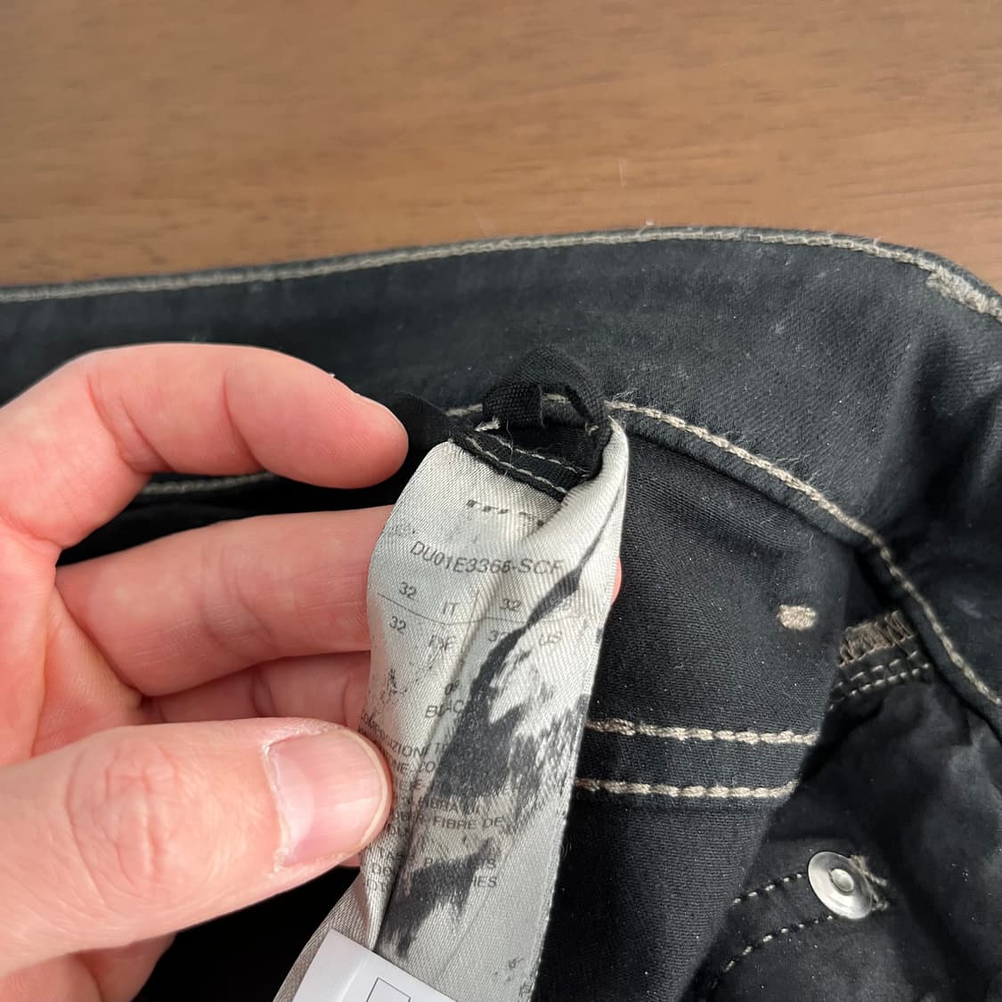 릭오웬스 디트로이트 컷 코팅진 32 상품이미지7