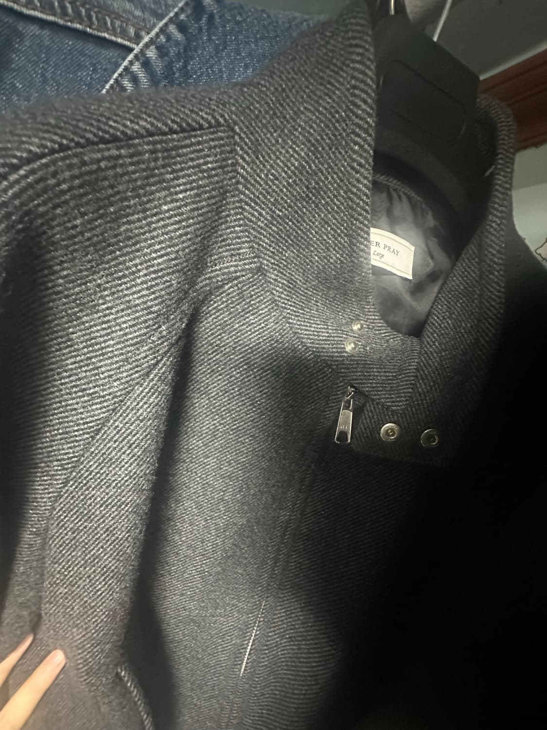 에프터프레이 해링턴 블루종 차콜(그레이) 라지 L 상품이미지2