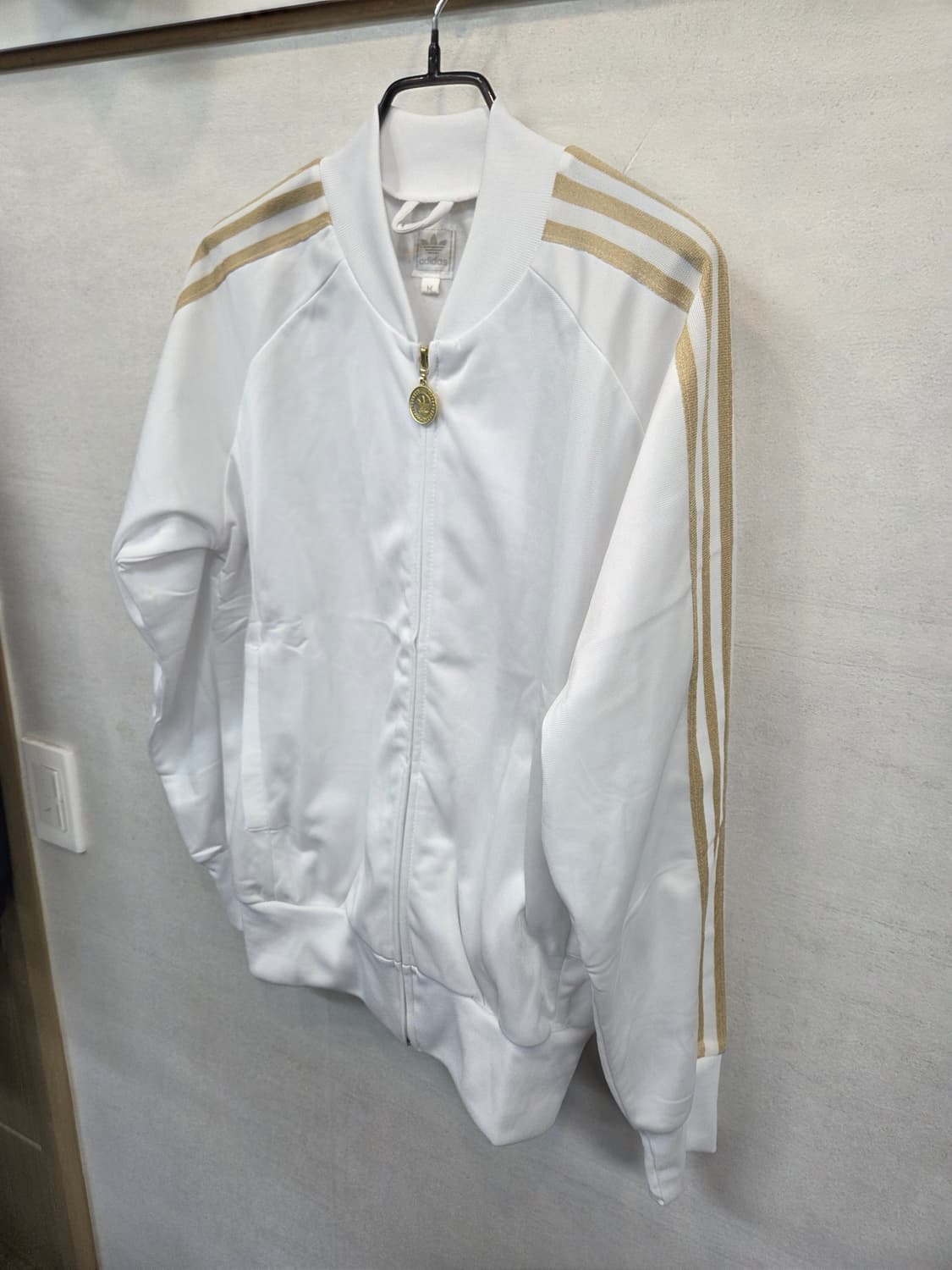 아디다스 빅트레포일 트랙탑 져지 화이트골드 xl 상품이미지5