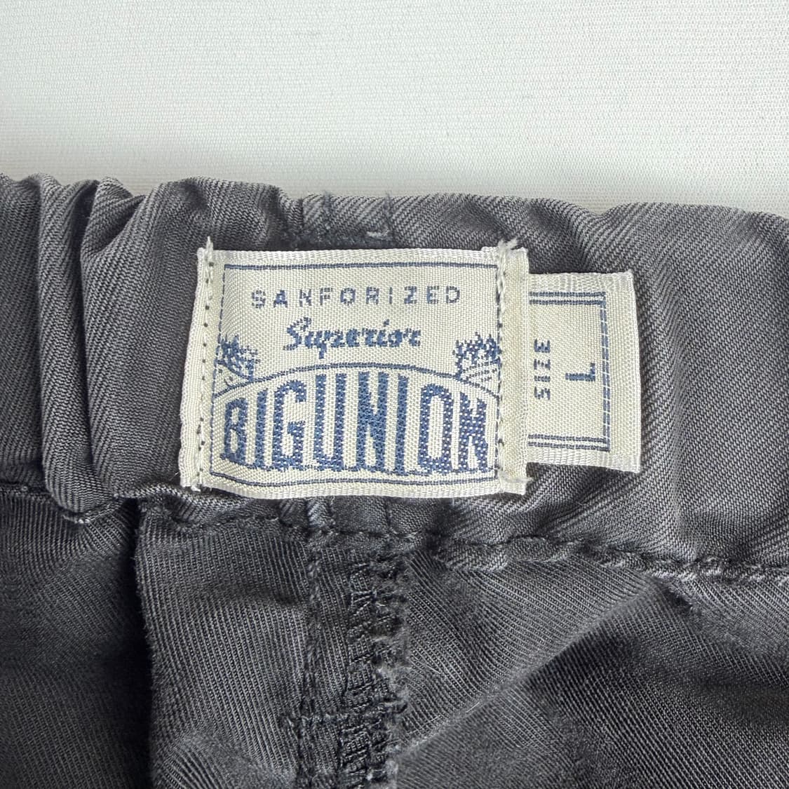 (L) 빅유니온 워시드 카고팬츠 블랙 상품이미지4