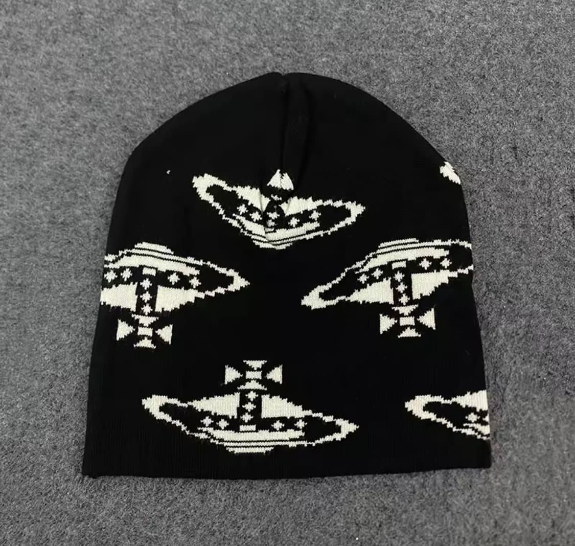 비비안웨스트우드 블랙 로고 비니 상품이미지1