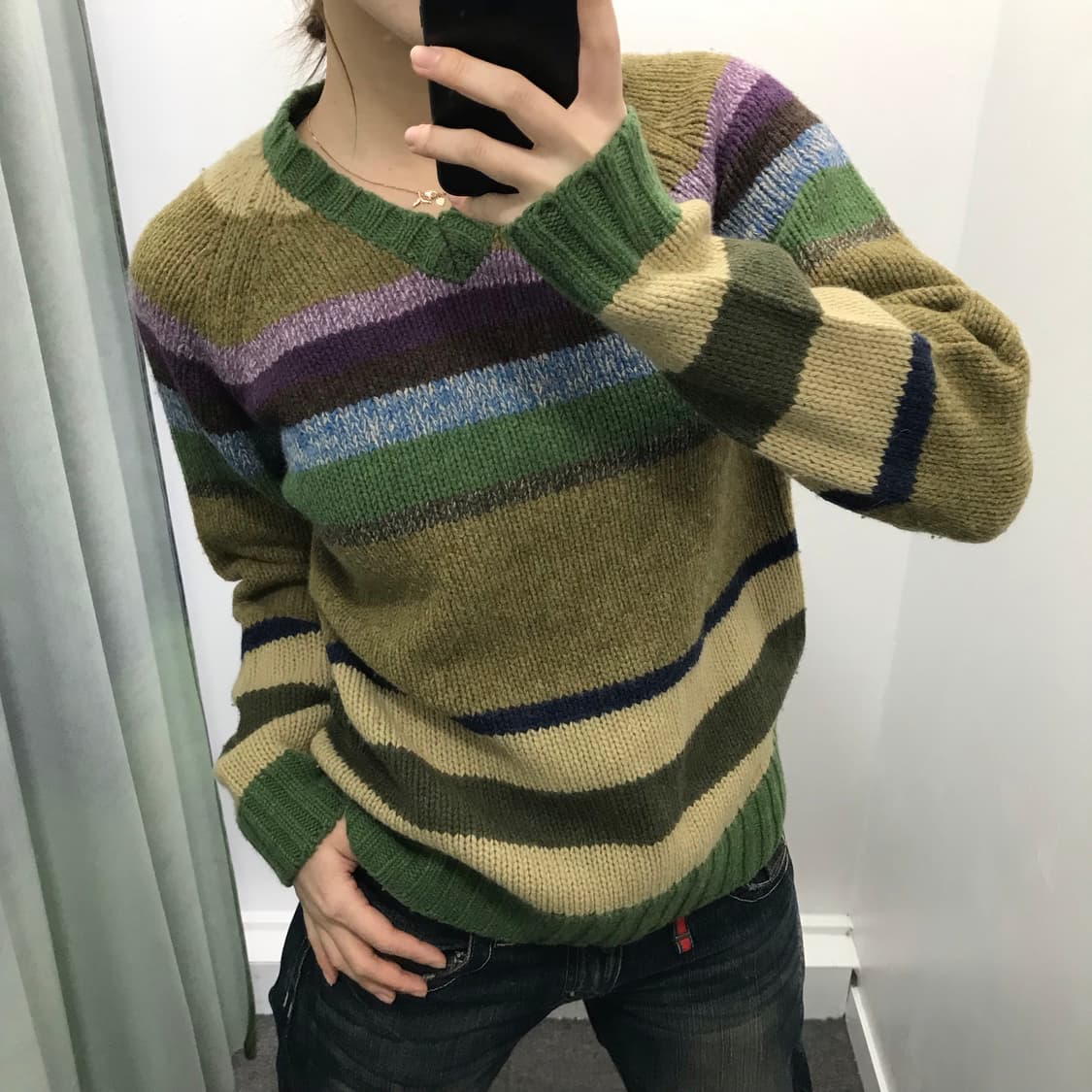 Thursday island 브이넥 모 니트 상품이미지2