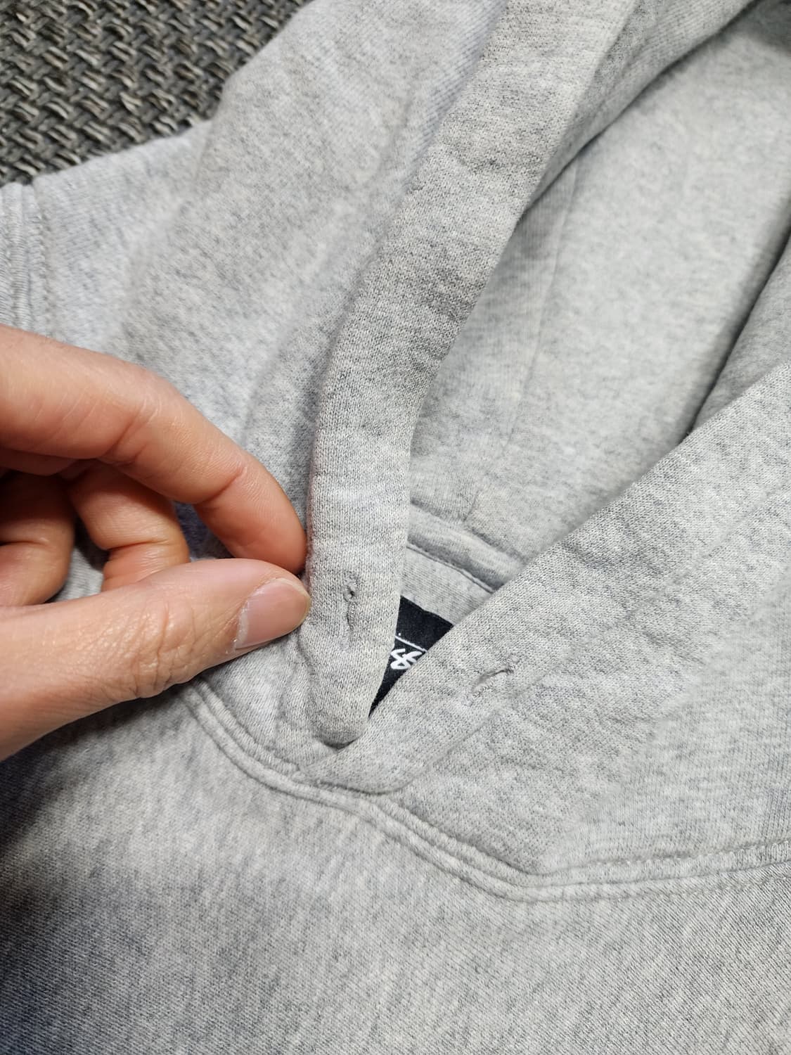 스투시 후드티 그레이 L사이즈  상품이미지2