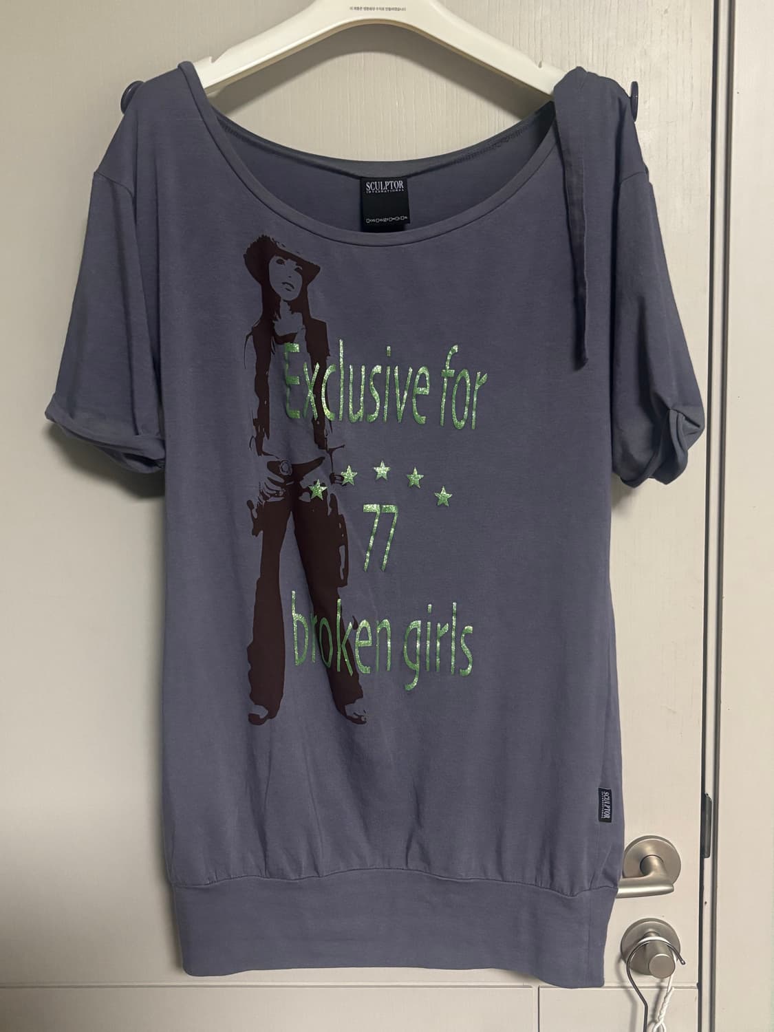 스컬프터 Broken Girls Roll Up Tee / 정가 79,00 상품이미지1