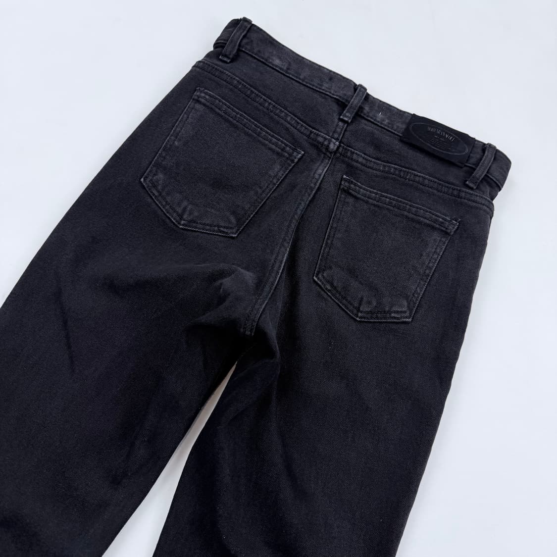 보헤미안서울 블랙 부츠컷 데님 팬츠 상품이미지7