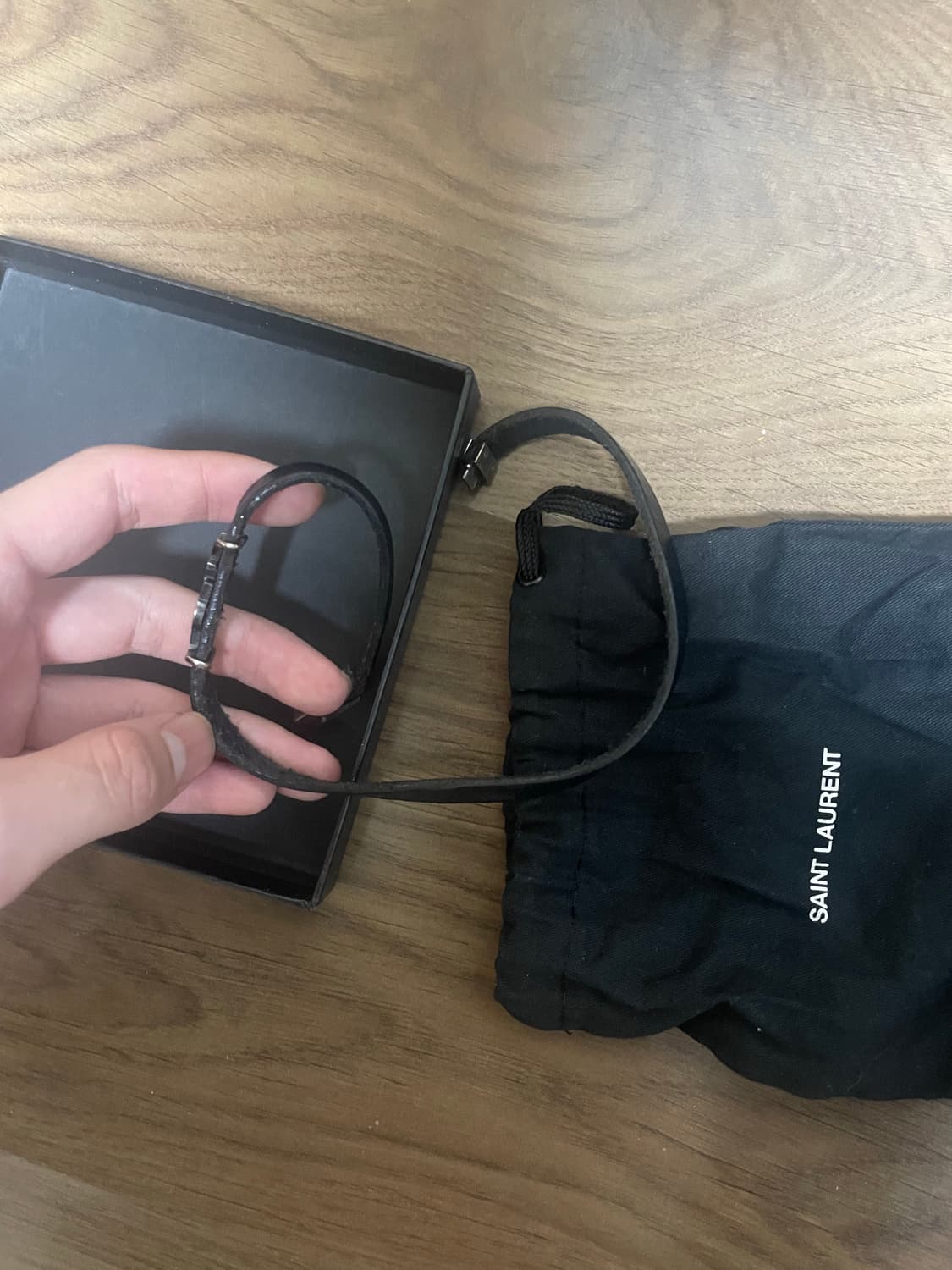 생로랑 더블레더 팔찌 상품이미지2