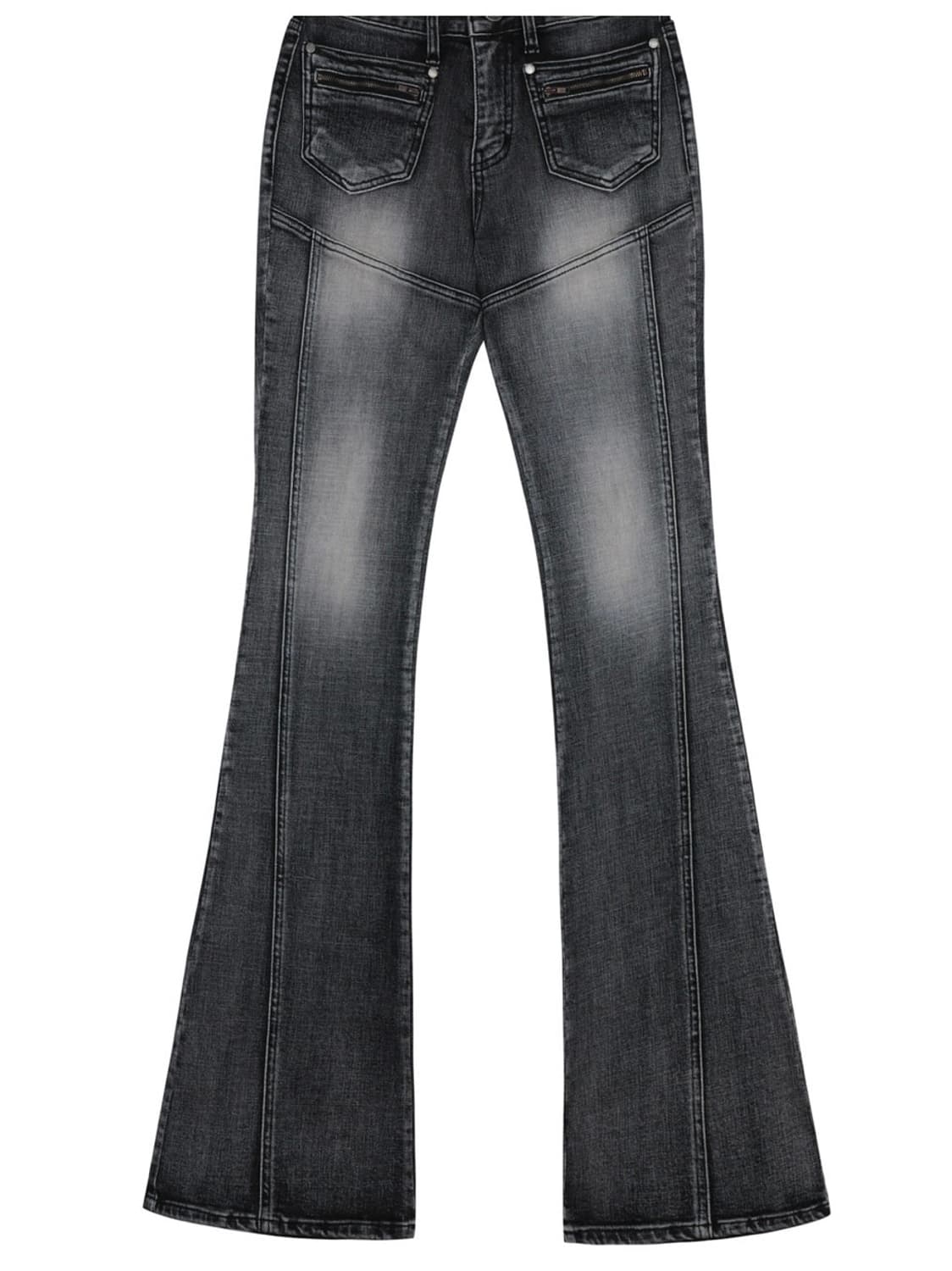 프론트 포켓 부츠컷 데님 팬츠 그레이 상품이미지1