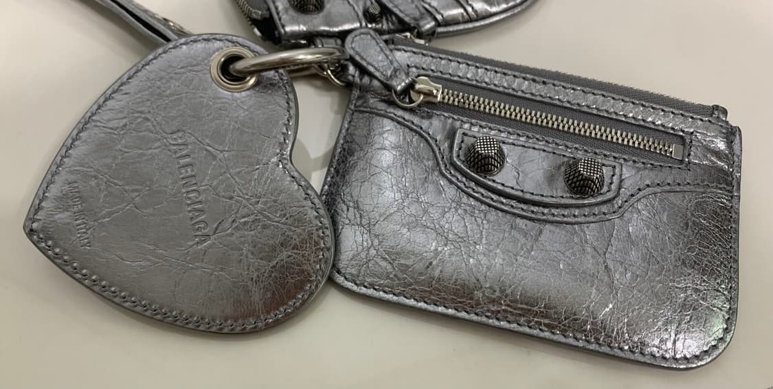 발렌시아가 르카골 미니 멀티 파우치 클러치백 가방 실버 상품이미지5