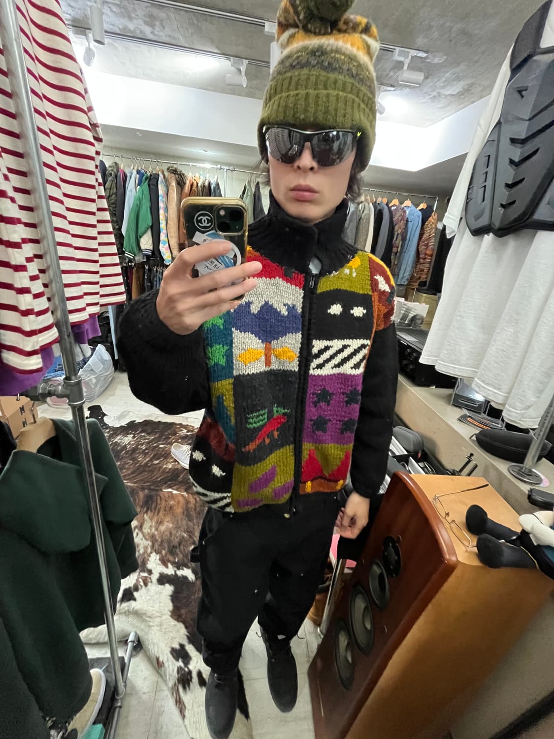 80s VINTAGE KNIT ZIP-UP 상품이미지1