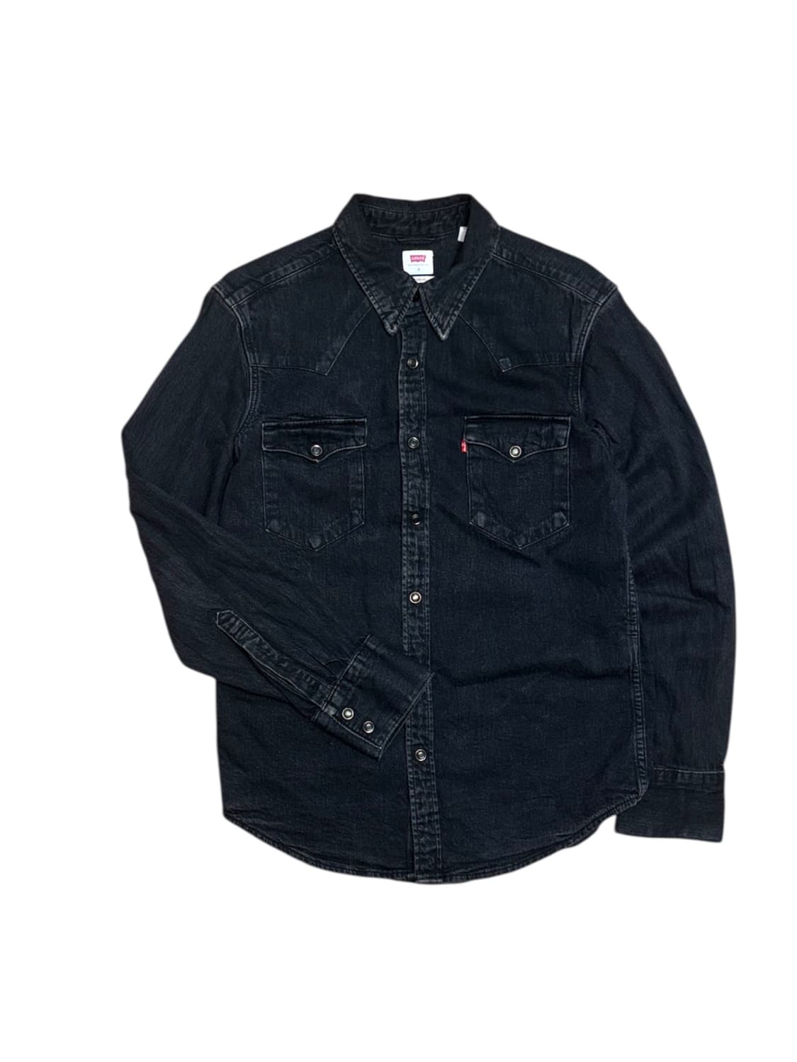 리바이스 워시드 블랙 웨스턴 데님 셔츠 상품이미지3